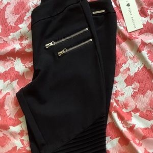 Moto Leggings. Black spandex/form fitting pant/legging.